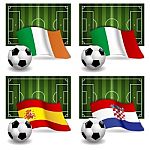 Group C Of 2012 Europe Soccer Stock Photo