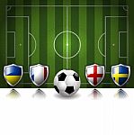 Group D Of 2012 Europe Soccer Stock Photo