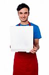 Guy Delivering Pizza At Your Door Step Stock Photo