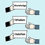 Hand Giving Knowledge,wisdom And Solution Stock Photo