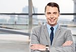 Handsome Confident Business Executive Stock Photo