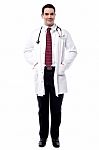 Handsome Male Doctor With Stethoscope Stock Photo