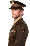 Handsome Man Dressed In World War Ii Uniform Stock Photo