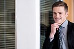 Handsome Young Businessman Stock Photo