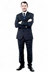 Happy Young Businessman Smiling Stock Photo