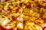 Hawaiian Pizza Stock Photo