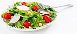 Healthy Eating With Fresh Salad Stock Photo