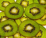 Healthy Fresh Kiwi On A White Background Stock Photo