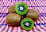 Healthy Fresh Kiwi On A Woodden Background Stock Photo