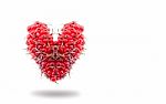 Heart Mulberry Isolated On White Background Stock Photo