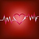 Heart Shape Concept With Pulsation Stock Photo