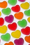 Heart Shaped Jellies Stock Photo