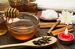 Honey And Spa Treatment Stock Photo