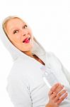 Hooded Woman Stock Photo