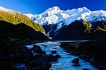 Hooker Valley Track,mount Cook, New Zealand Stock Photo