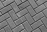 Horizontal Vivid Black And White Street Pavement Textured Backgr Stock Photo