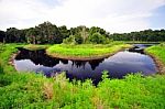 Horseshoe River Bend Stock Photo