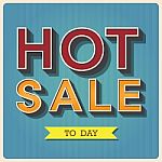 Hot Sale Retro Type Font Stock Photo