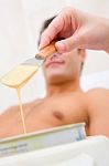 Hot Wax Treatment Stock Photo