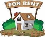 House For Rent Stock Photo