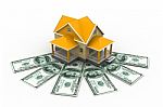 House On Money Stock Photo