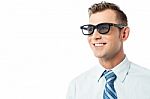 How Is My New Sun Glass ? Stock Photo