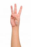 Human Hand Sign Stock Photo