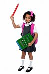 I Am Ready For School, Are You? Stock Photo