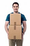 I Got My Parcels Stock Photo