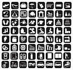 Icon Set Stock Photo