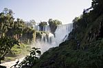 Iguazu Waterfalls On The Argentinian Stock Photo