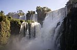 Iguazu Waterfalls On The Argentinian Stock Photo