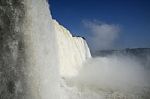 Iguazu Waterfalls On The Brazilian Stock Photo