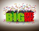 Illustration Of Big Sale Stock Photo