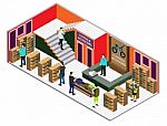 Illustration Of Info Graphic Interior  Room Concept Stock Photo