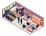 Illustration Of Info Graphic Interior  Room Concept Stock Photo