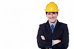 I'm Here To Construct A New Building! Stock Photo