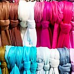 In  London Accessory Colorfull Scarf And Headscarf Old Market No Stock Photo