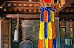 Inside An Old Buddist Temple In Vietnam Stock Photo