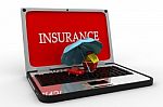 Insurance Enter Key Stock Photo