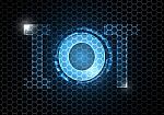 Internet Of Things Technology Circle Hexagonal Abstract Backgrou Stock Photo