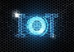 Internet Of Things Technology Circle Hexagonal Abstract Backgrou Stock Photo