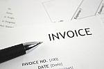 Invoice Letter Head Stock Photo