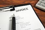 Invoice Letter Head Stock Photo