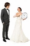 Its The Best Time, We Are Getting Married Stock Photo