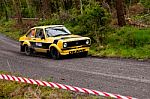 J. Deane Driving Ford Escort Stock Photo