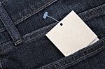 Jeans And Price Tag Stock Photo