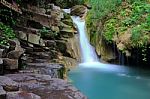 Kedung Pedut Waterfall Stock Photo