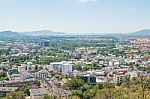 Khao Rang Hill Viewpoint Phuket Of Thailand Stock Photo