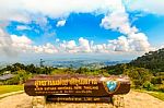 "khun Sa Than" Nan Thailand With Mountain View Point Landscape B Stock Photo